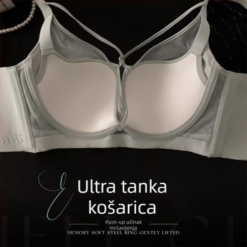 Satenasti seksi donje rublje za žene s malim grudima — push-up, protiv spuštanja, ljetni grudnjak