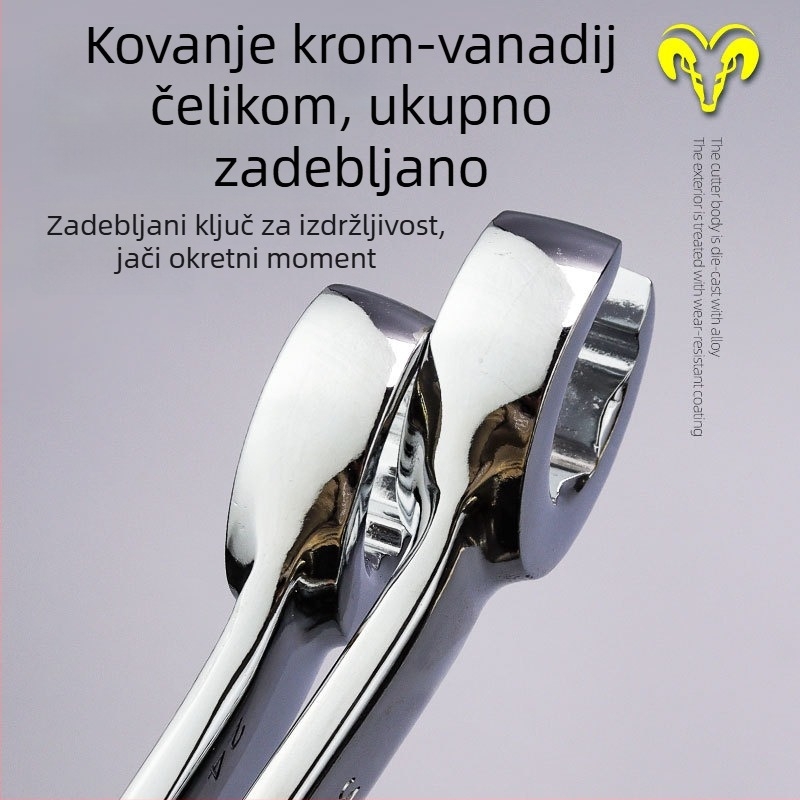 Dvostrani otvoreni ključ za cijevi kočnice, šesterokutna glava, alat za demontažu
