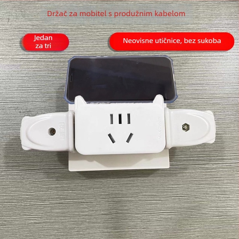 Vertikalna kvadratna bežična USB pretvaračka pločica za dom i ured s pametnim USB utora
