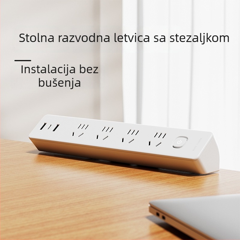 JOYE USB utičnica s klipom za stolom, za ured, podesiva, s uklonjivim ljepilnim klipom
