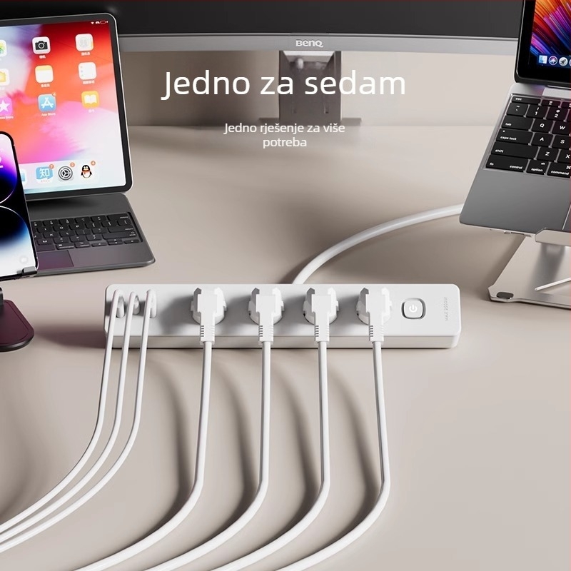 JOYE USB utičnica s klipom za stolom, za ured, podesiva, s uklonjivim ljepilnim klipom
