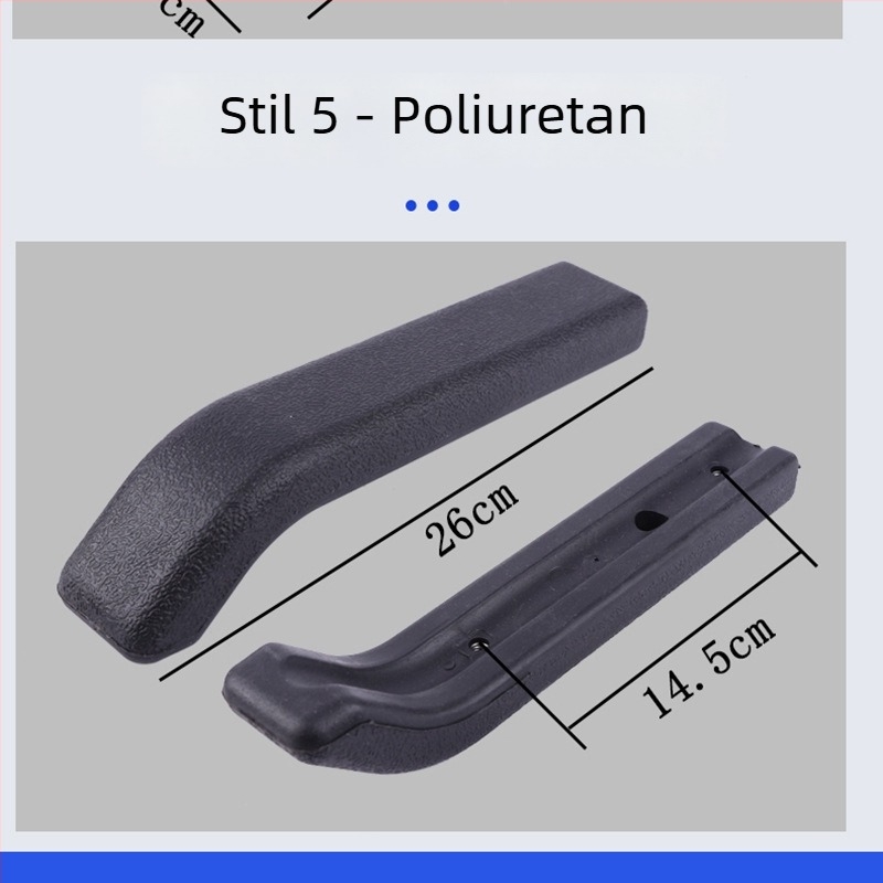 Universalni naslon za ruke za kolica, ABS plast, koža i pena, vodootporni PU premaz, otporan na habanje i udarce