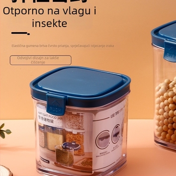 Plastična posuda s poklopcem za čuvanje zrna kave i žitarica