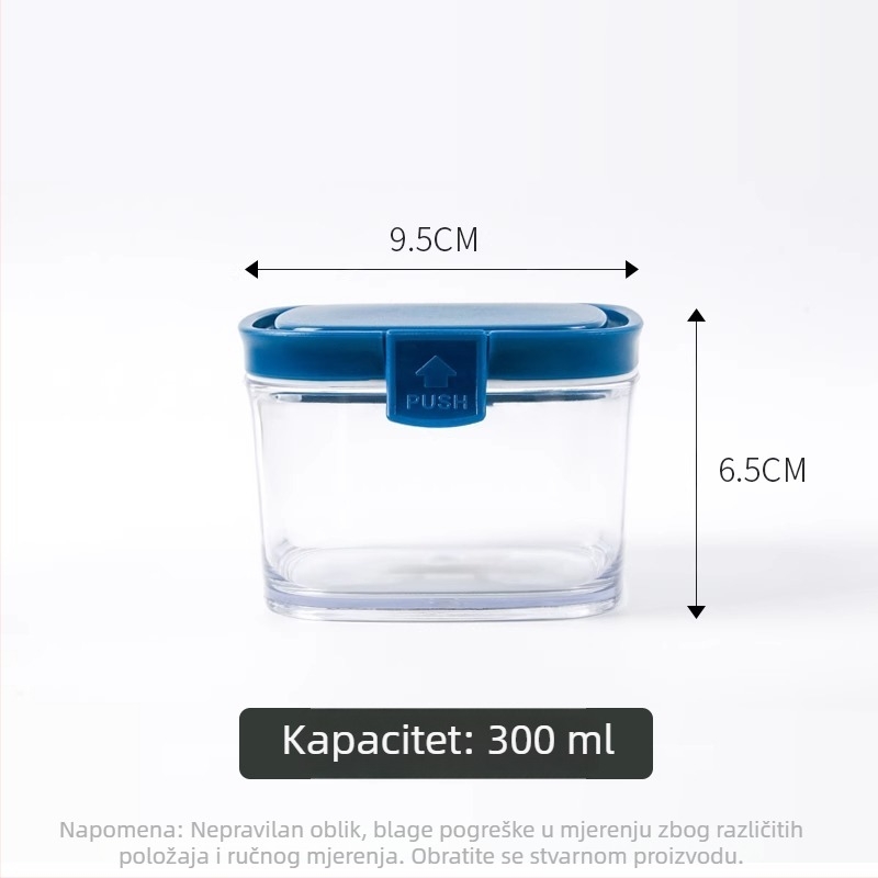 Plastična posuda s poklopcem za čuvanje zrna kave i žitarica