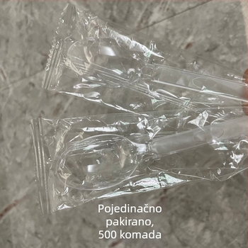 Jednokratne žlice za čaj s mlijekom, pojedinačno pakirane, hranjive kvalitete, debeli žlice s dizajnom lubenice, žlice za miješanje riže, veleprodajna kutija.