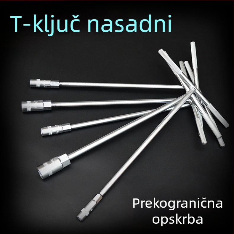 T-ručki vanjski šesterokutni ključ s nastavcima, set 6/7/8/10/14/17 mm