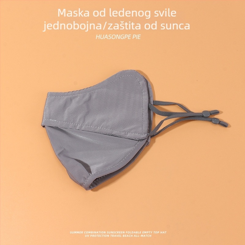 Ice Silk UV zaštitna maska za žene, ultra lagana ljetna maska za lice, prozračna za vožnju biciklom