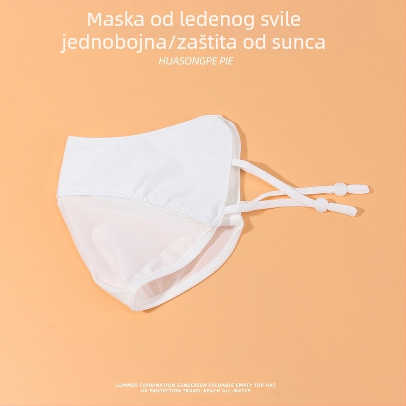 Ice Silk UV zaštitna maska za žene, ultra lagana ljetna maska za lice, prozračna za vožnju biciklom
