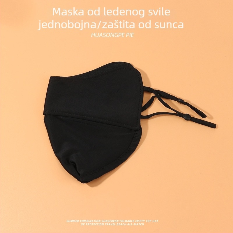 Ice Silk UV zaštitna maska za žene, ultra lagana ljetna maska za lice, prozračna za vožnju biciklom