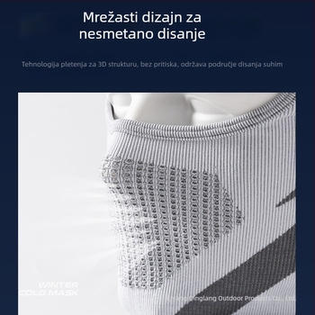 Zimska vanjska maska za vožnju biciklom za muškarce i žene – debela, elastična, otporna na vjetar i hladnoću, maska za lice