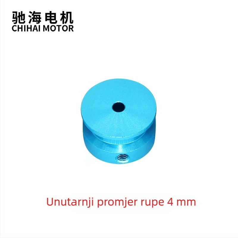 Chihai motor – redukcijski motor s CNC aluminijskim remenskim kolom i diskom za ispitivanje momenta, unutarnja rupa 3 mm, 4 mm ili 6 mm