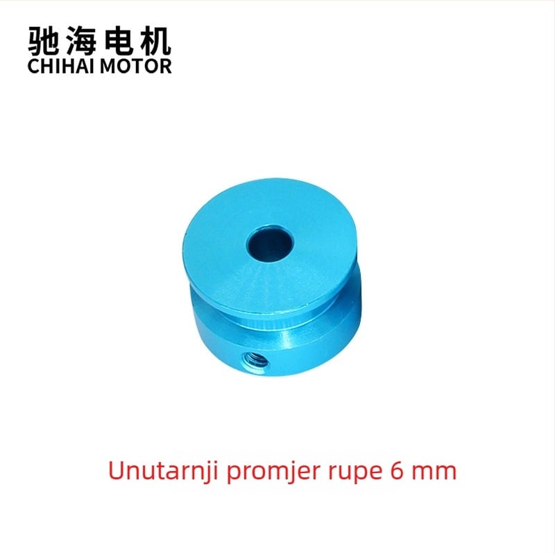 Chihai motor – redukcijski motor s CNC aluminijskim remenskim kolom i diskom za ispitivanje momenta, unutarnja rupa 3 mm, 4 mm ili 6 mm