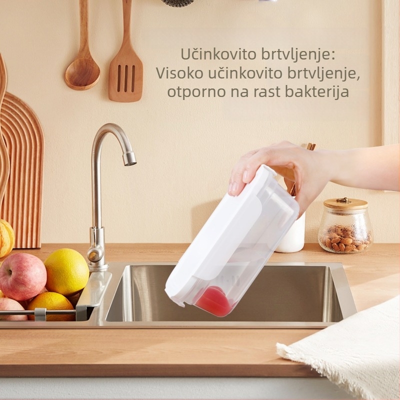 FCM-certificirana kutija za hranu za mikrovalnu, pravokutna plastična kutija za ručak, 800–1000 ml, jednokomorna, jednobojna