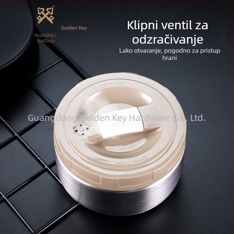Golden Key 304 nehrđajući čelik izolirana kutija za obrok s višeslojnim dizajnom, prenosiva za jednu osobu, idealna za studente
