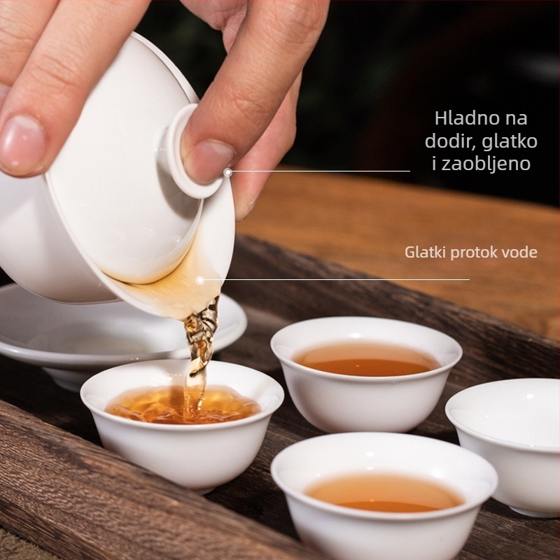 Kung Fu putni čajni set – prenosni kamping set s čašom i poklopcem