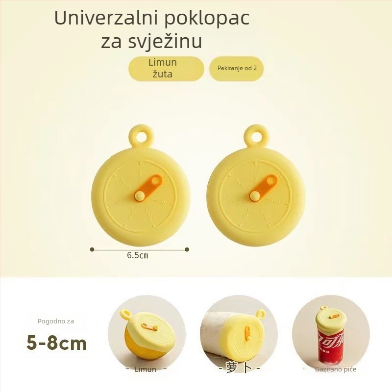 Set od tri silikonska poklopca za zdjele, otporna na visoke temperature, univerzalni brtveni poklopci za ostatke hrane