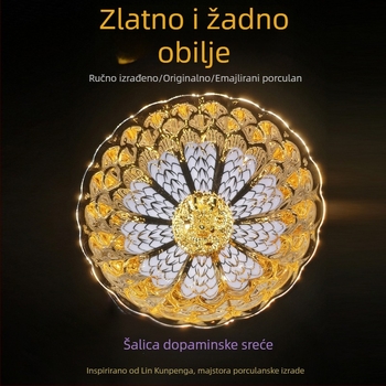 Majstorska čaša za čaj s zlatnim ljuskama zmaja, ručno izrađena Lin Xin, titan porcelan s tankim stijenkama