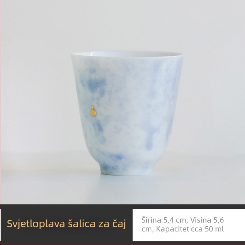 Šalica za degustaciju čaja u tri boje, porculanska Kung Fu šalice za kućnu upotrebu, lagana i elegantna keramika