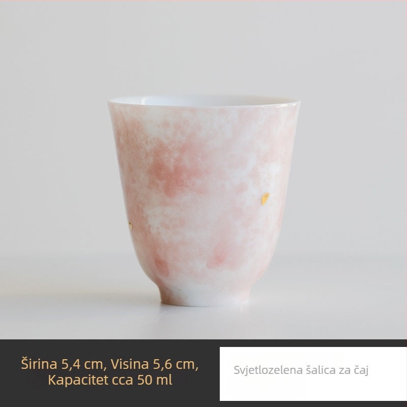 Šalica za degustaciju čaja u tri boje, porculanska Kung Fu šalice za kućnu upotrebu, lagana i elegantna keramika