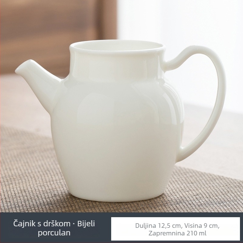 Bijeli porcelanski razdjelnik za čaj i vodeni balans za čajne dodatke