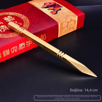 Elegantni bakreni čajni nož i alati za čaj, pribor za ceremoniju crnog čaja kung fu, čajni konus, set šestorice džentlemena