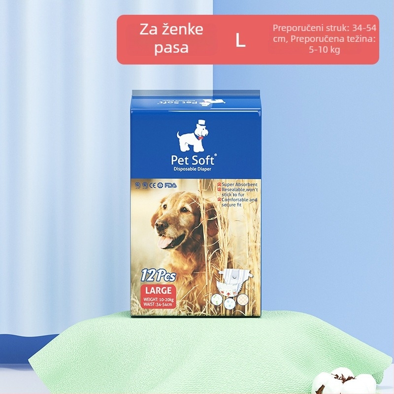 PetSoft Psi menstrualne hlače – Pelene za pse