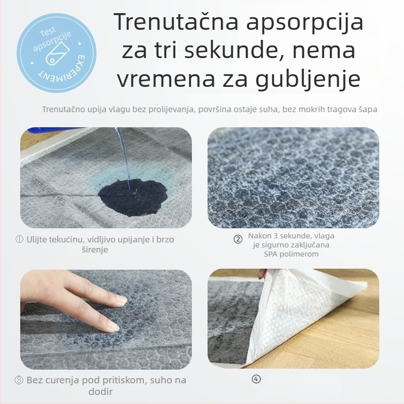 Podloge za mokĉe za kućne ljubimce s aktivnim ugljenom, deblje, dezodorirajuće, upijajuće, 100 komada