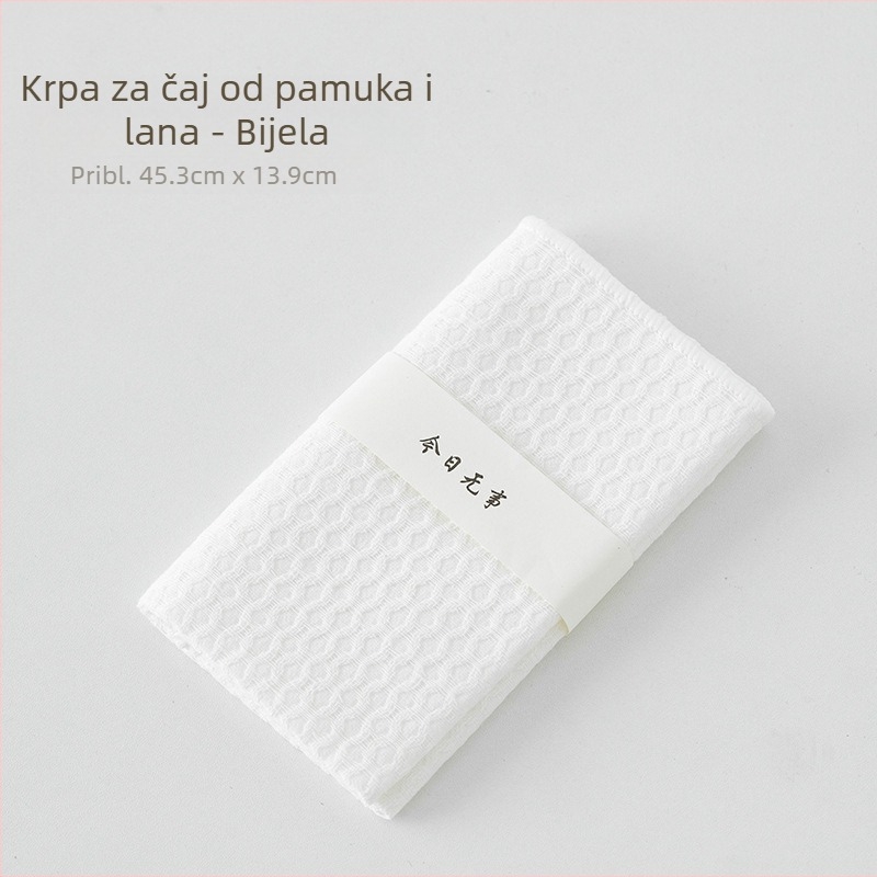 Čajna krpa u kineskom stilu od pamuka i lana, debela i upija, mali podmetač za čaj, suha krpa za čaj, krpa za čišćenje, stolnjak, ručno rađena čajna ceremonija