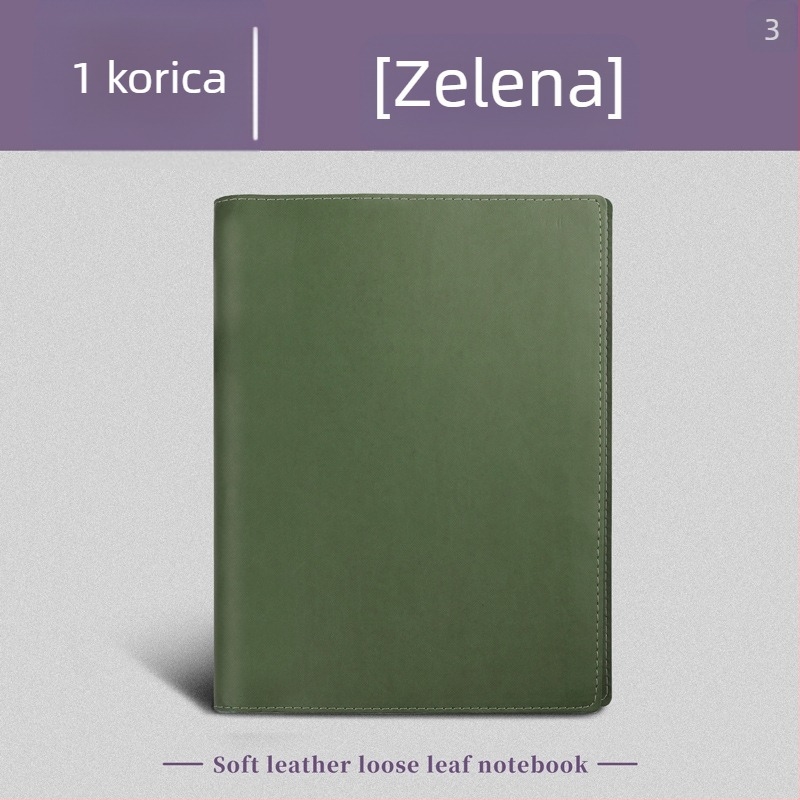 Kožna navlaka za A4 fascikl i bilježnice veličina A5, B5 i A6.