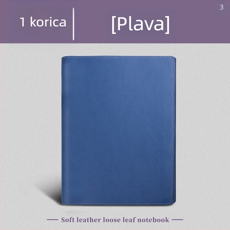 Kožna navlaka za A4 fascikl i bilježnice veličina A5, B5 i A6.
