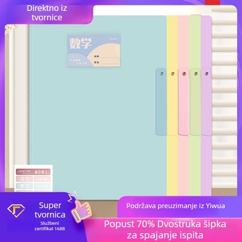A3 rotirajući arhivski dosje s klipsom, proziran, velikog kapaciteta, vodootporan za pohranu A4 papira