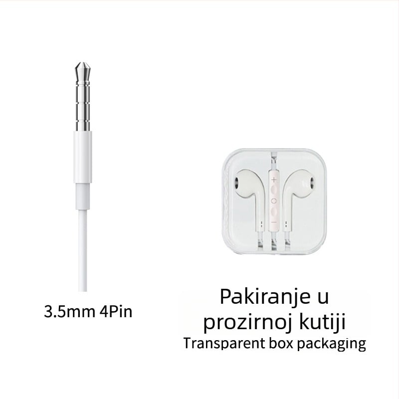 Žičane in-ear slušalice s inline kontrolom, Type-C digitalno dekodiranje, 3.5 mm AUX, za Apple i Samsung