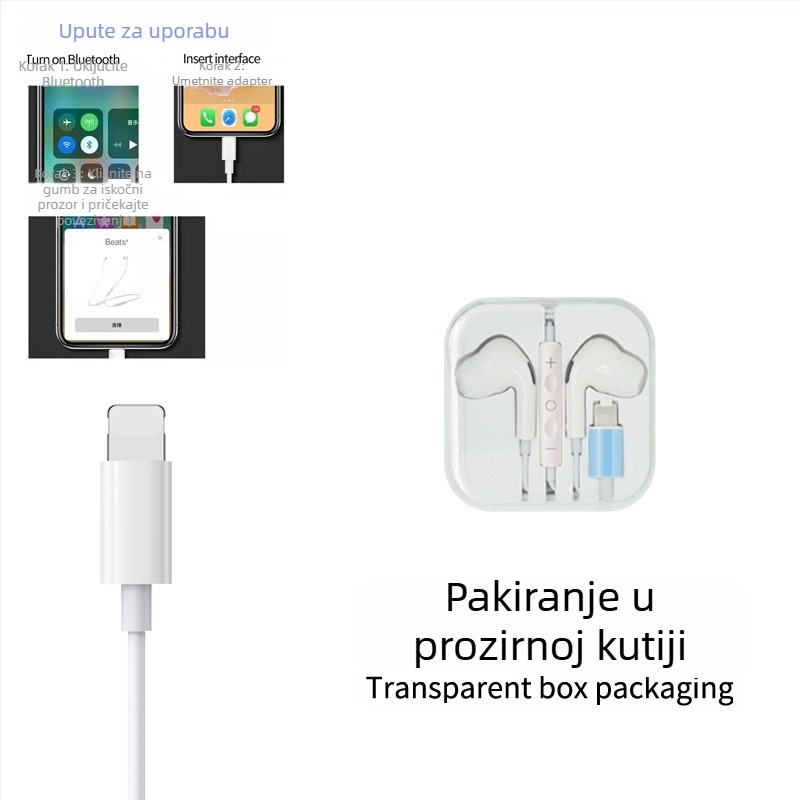 Žičane in-ear slušalice s inline kontrolom, Type-C digitalno dekodiranje, 3.5 mm AUX, za Apple i Samsung