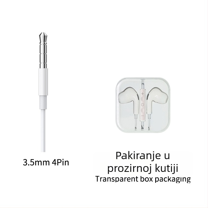 Žičane in-ear slušalice s inline kontrolom, Type-C digitalno dekodiranje, 3.5 mm AUX, za Apple i Samsung