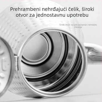 Nehrđajući čajnik s filtrom, za indukcijske ploče, velik kapacitet, lagani luksuzni stil, za pripremu čaja