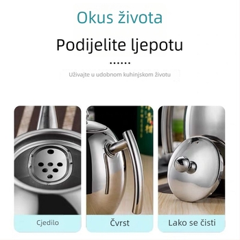 Nerđajući čelični čajnik sa filtrom za hladnu vodu, za hotele i restorane