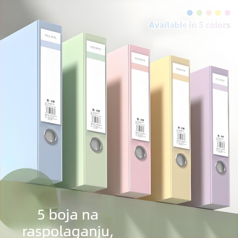 A4 kutija za arhivu, 55 mm debljine, plastična, velika kapaciteta za pohranu dokumenata za računovodstvo