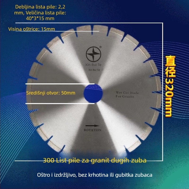 Dijamantni kružni disk za granit, oštar i izdržljiv