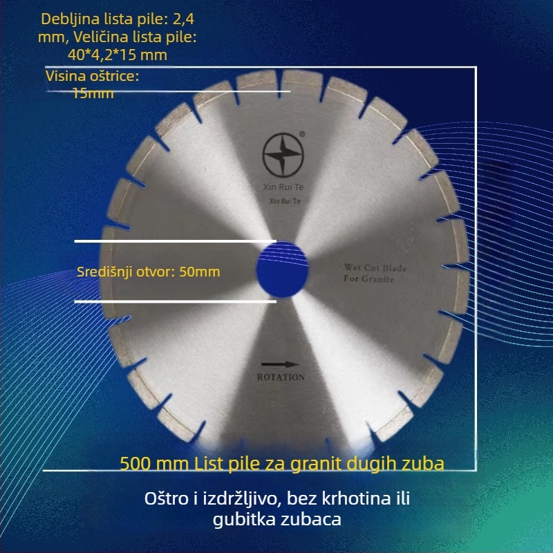 Dijamantni kružni disk za granit, oštar i izdržljiv
