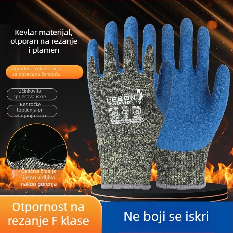 Rukavice za zavarivanje s otpornošću na rez i iskru, F razina