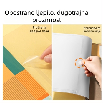 Newsey NS876 Antislip navlaka za knjige, prozirna vodootporna zaštitna futrola za A4 učenike