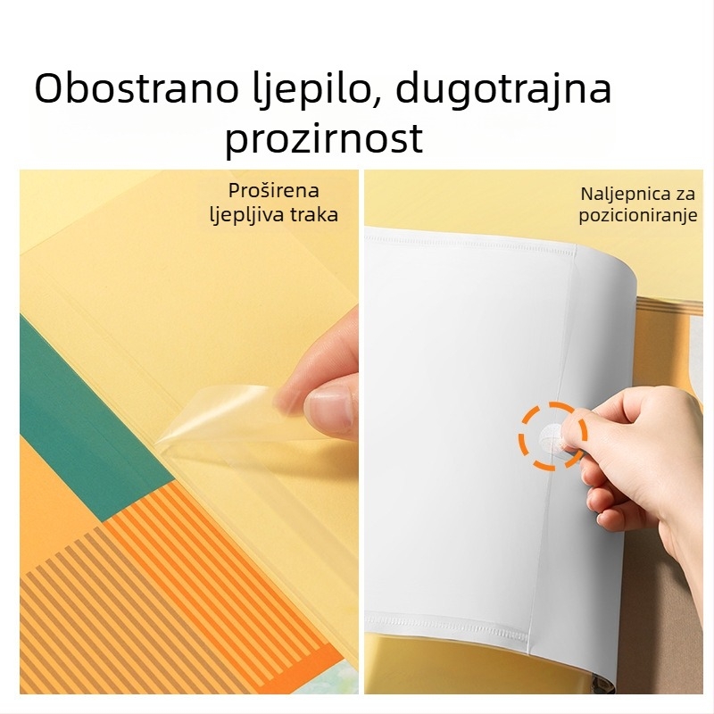Newsey NS876 Antislip navlaka za knjige, prozirna vodootporna zaštitna futrola za A4 učenike