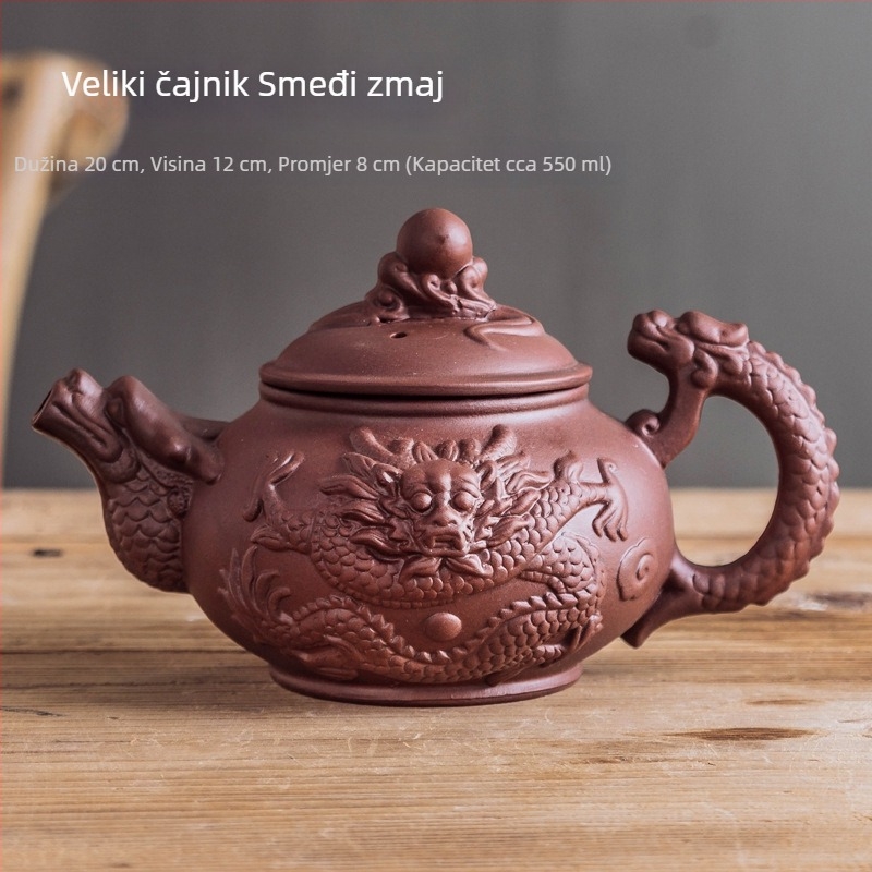 Yixing čajnik od ljubičaste gline i keramički set šalice za kućnu upotrebu