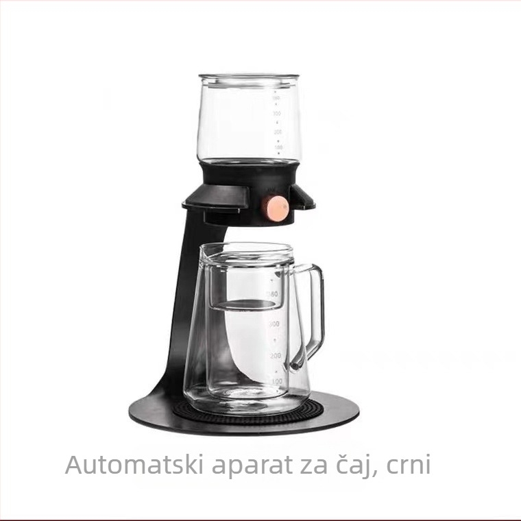 Poluautomatski aparat za čaj – moderni stakleni set za ured, otporan na visoke temperature, Gongfu čajni set – poklon