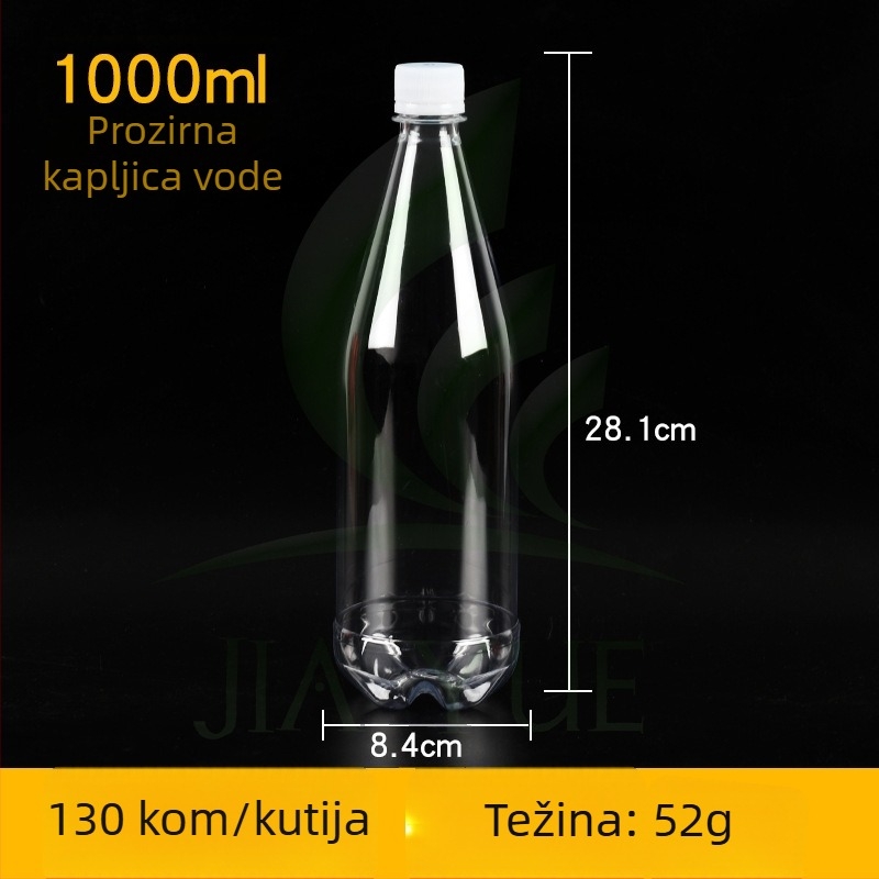 PET boca za napitke, 1000 ml, prozirna, prazna za tekućine