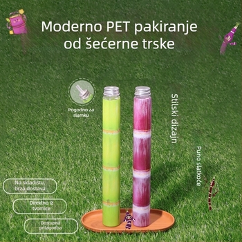 Prozirna PET boca za napitke s poklopcem, jednokratna, 700 ml, Sugarcane Milk Tea