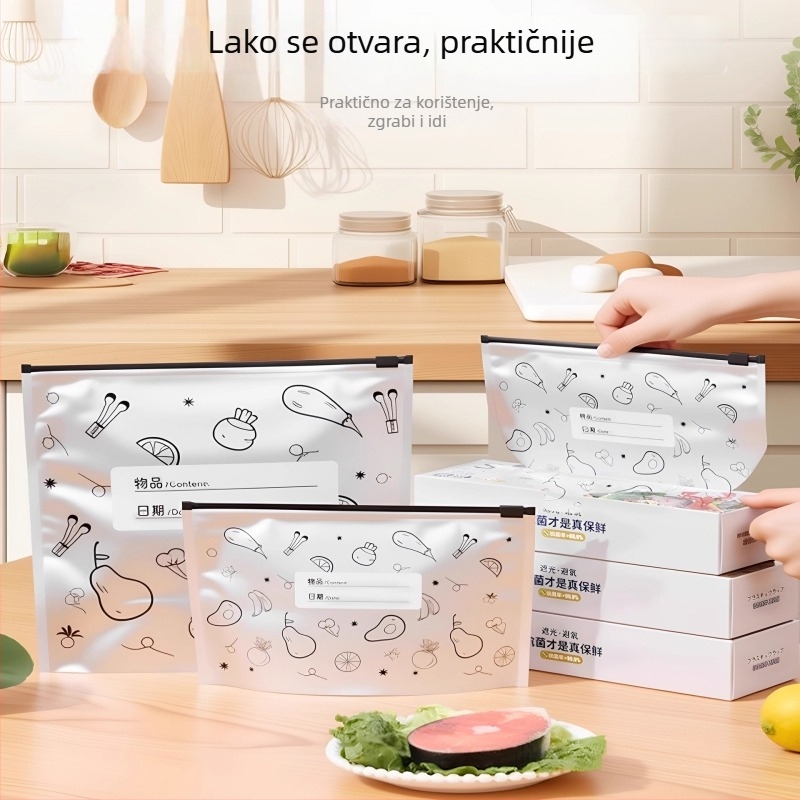 Torbe od aluminijske folije za hladnjak i zamrzivač, prehrambene kvalitete, kuhinjsko skladištenje i porcioniranje