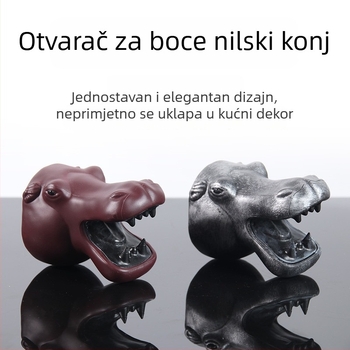 Otvarač boca s glavom životinje — dizajn tigra i hipopotama, magnet za frižider