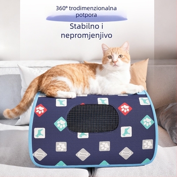 Najlon torba za prijevoz mačaka i pasa, prijenosna prozračna torba za kućne ljubimce, s naramenicom