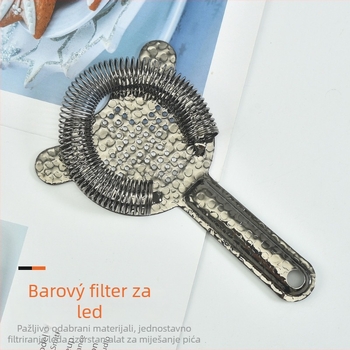 Filter za led s križnim uzorkom i filter za vino, 304 nehrđajući čelik, bar alat za koktele